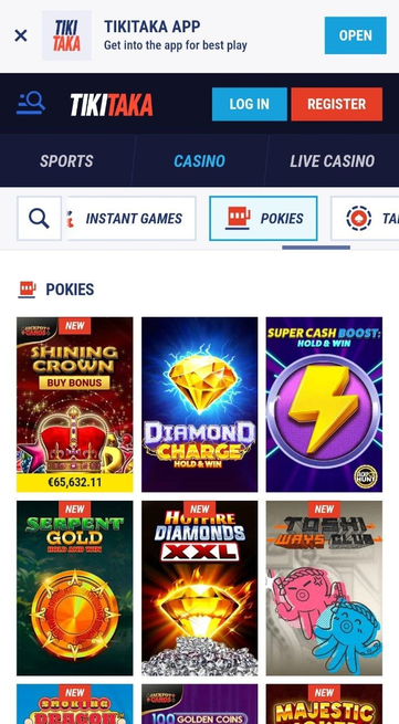 tiki taka casino Gameplay